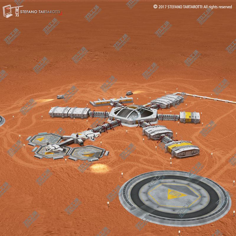 images/goods_img/2021040232/Moon or Mars Base 3D model/2.jpg